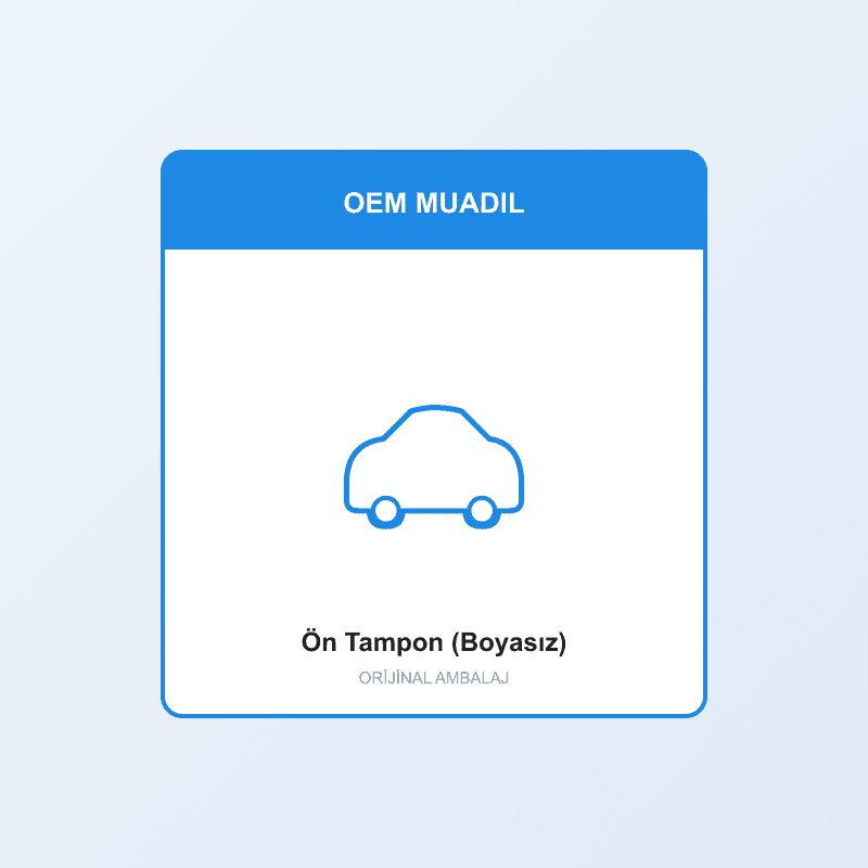 Ön Tampon (Boyasız) - ambalaj