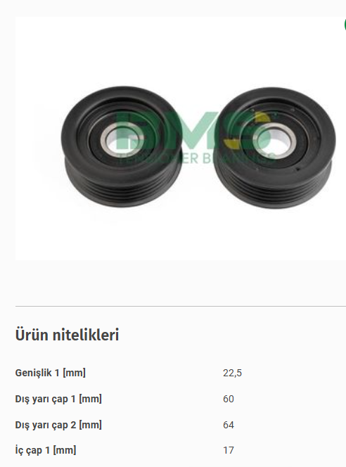 VANTILATOR KAYIS GERGI RULMANI ACCENT ERA 06> / GETZ 06> / RIO 06> / CERATO 04>
